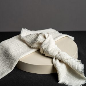 Serviette Grau Leinen