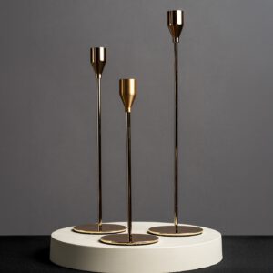 Kerzenständer 3er Set Gold