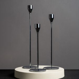 Kerzenständer 3er Set Silber