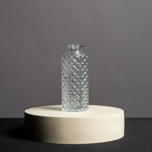 Vase Klarglas strukturiert