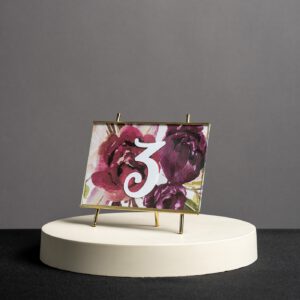 Tischnummer Gold 1-10