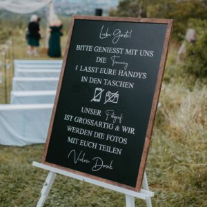 Schild Trauung